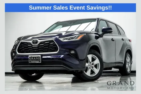 Blue 2023 Toyota Highlander LE for sale in Kennesaw, GA