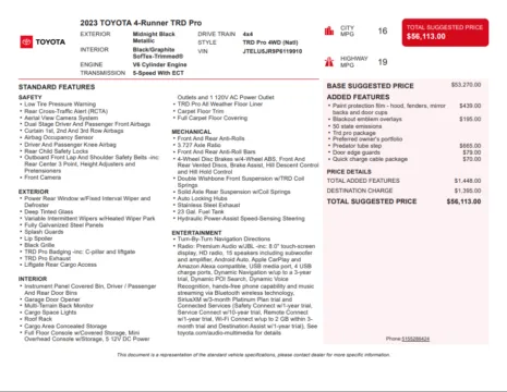 Another view of 2023 Toyota 4Runner TRD Pro for sale in Kennesaw, GA at Grand Motorcars Kennesaw