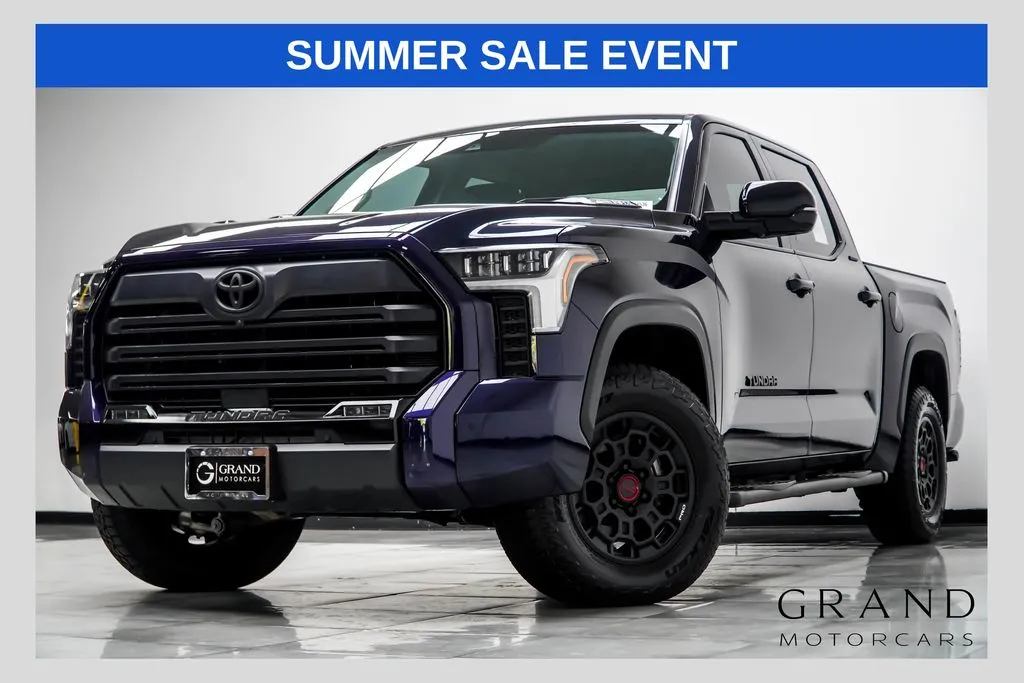 Blue 2024 Toyota Tundra Hybrid Limited for sale in Kennesaw, GA
