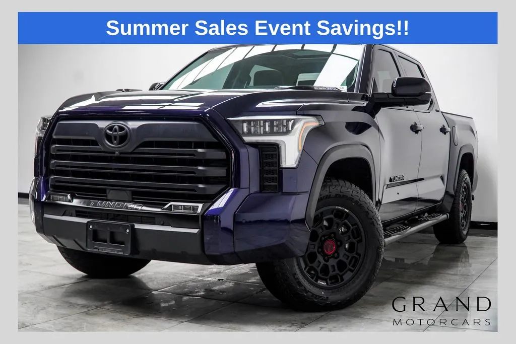 Blue 2024 Toyota Tundra Hybrid Limited for sale in Kennesaw, GA