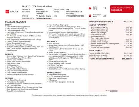 Another view of 2024 Toyota Tundra Hybrid Limited for sale in Kennesaw, GA at Grand Motorcars Kennesaw
