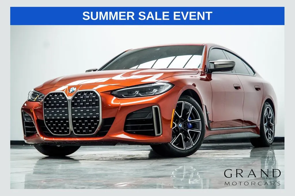 Orange 2024 BMW 4 Series M440i xDrive for sale in Kennesaw, GA