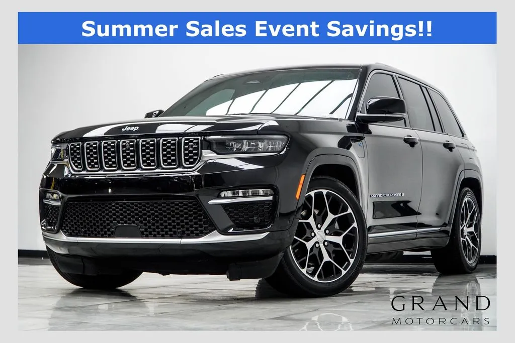 Black 2023 Jeep Grand Cherokee Summit Reserve 4xe for sale in Kennesaw, GA