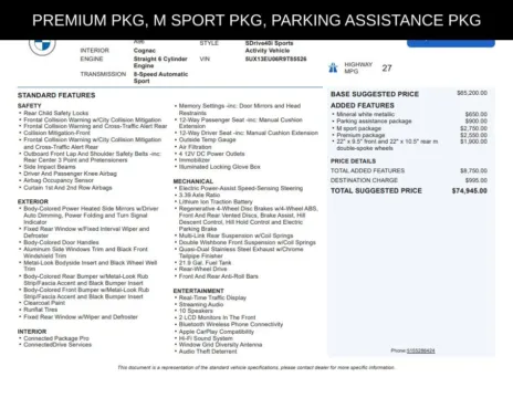 Another view of 2024 BMW X5 sDrive40i for sale in Kennesaw, GA at Grand Motorcars Kennesaw