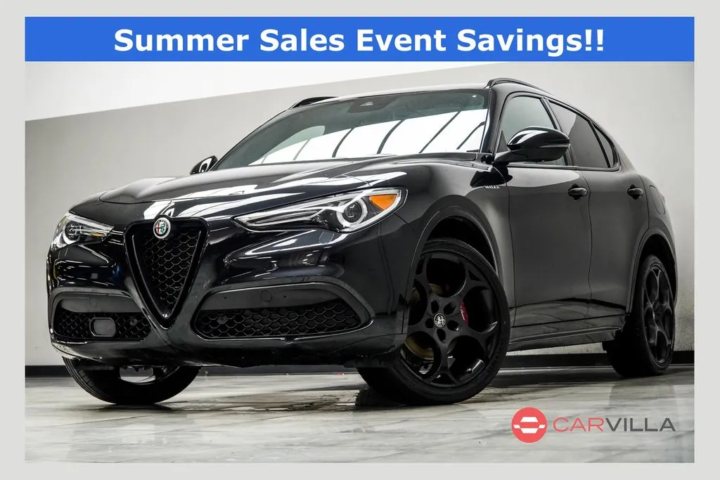 Black 2023 Alfa Romeo Stelvio Veloce for sale in Kennesaw, GA