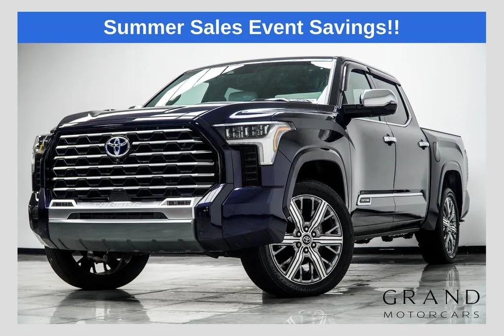 Blue 2023 Toyota Tundra Hybrid Capstone for sale in Kennesaw, GA