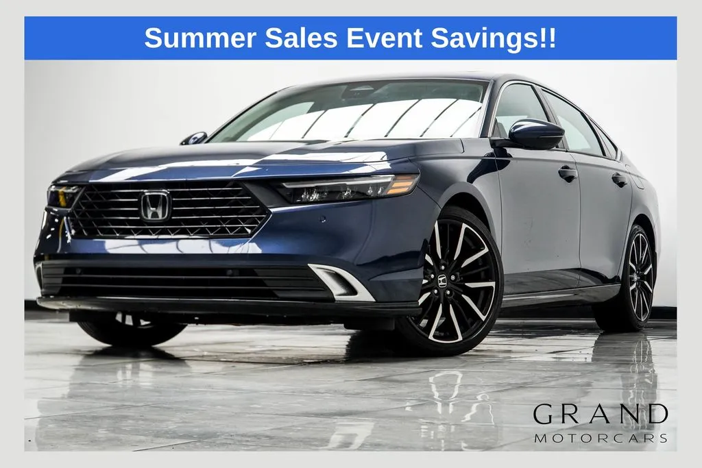 Blue 2023 Honda Accord Hybrid Touring for sale in Kennesaw, GA