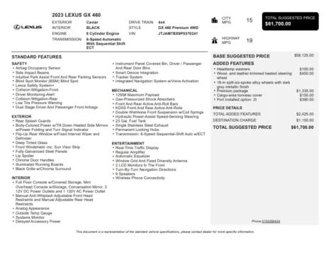 Another view of 2023 Lexus GX 460 for sale in Kennesaw, GA at Grand Motorcars Kennesaw