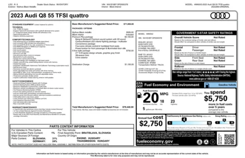 Another view of 2023 Audi Q8 55 Premium Plus for sale in Kennesaw, GA at Grand Motorcars Kennesaw