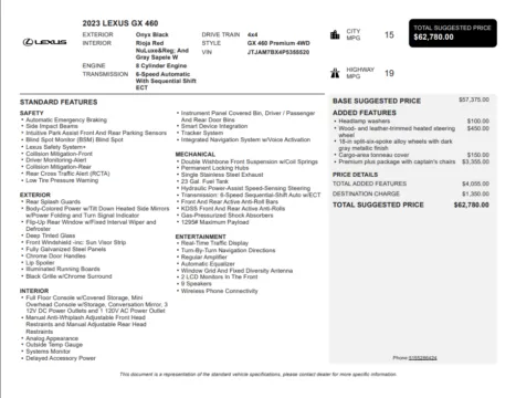 Another view of 2023 Lexus GX 460 for sale in Kennesaw, GA at Grand Motorcars Kennesaw