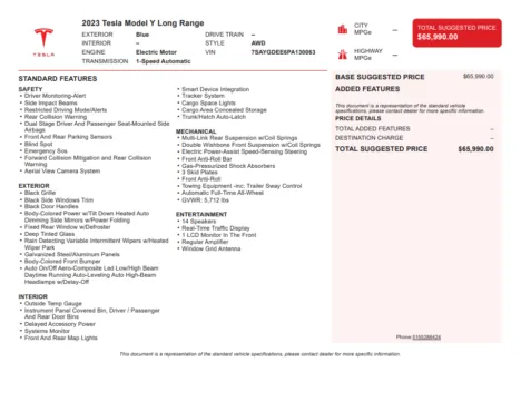 Another view of 2023 Tesla Model Y Long Range for sale in Kennesaw, GA at Grand Motorcars Kennesaw