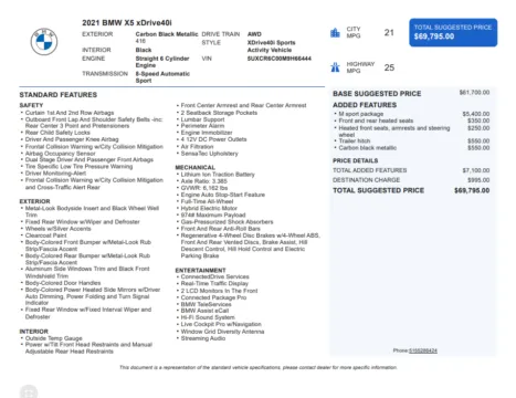 Another view of 2021 BMW X5 xDrive40i for sale in Kennesaw, GA at Grand Motorcars Kennesaw