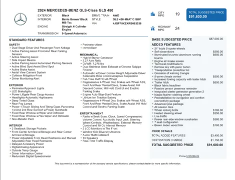 Another view of 2024 Mercedes-Benz GLS 450 for sale in Kennesaw, GA at Grand Motorcars Kennesaw