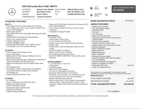 Another view of 2023 Mercedes-Benz EQE 350 SUV for sale in Kennesaw, GA at Grand Motorcars Kennesaw
