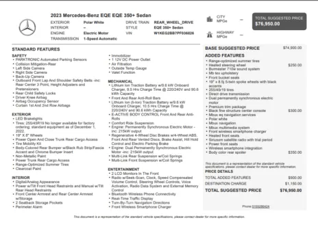 Another view of 2023 Mercedes-Benz EQE 350+ Sedan for sale in Kennesaw, GA at Grand Motorcars Kennesaw