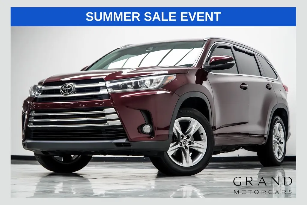 Red 2017 Toyota Highlander Limited for sale in Kennesaw, GA