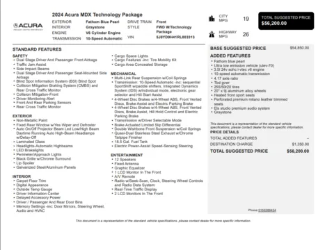 Another view of 2024 Acura MDX Technology for sale in Kennesaw, GA at Grand Motorcars Kennesaw