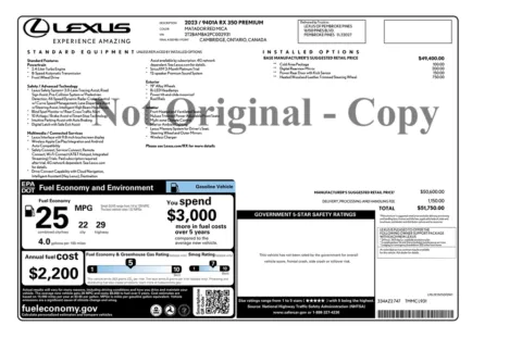 Another view of 2023 Lexus RX 350 Premium for sale in Kennesaw, GA at Grand Motorcars Kennesaw