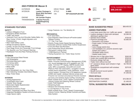 Another view of 2023 Porsche Macan S for sale in Kennesaw, GA at Grand Motorcars Kennesaw