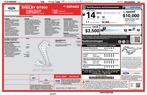 Another view of 2021 Ford Mustang Shelby GT500 for sale in Kennesaw, GA at Grand Motorcars Kennesaw