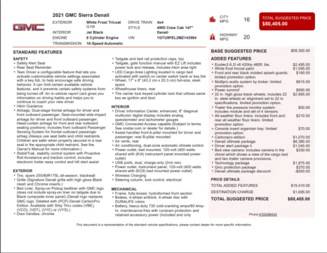 Another view of 2021 GMC Sierra 1500 Denali for sale in Kennesaw, GA at Grand Motorcars Kennesaw