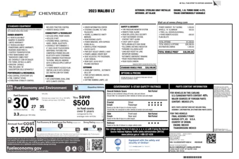 Another view of 2023 Chevrolet Malibu LT for sale in Kennesaw, GA at Grand Motorcars Kennesaw
