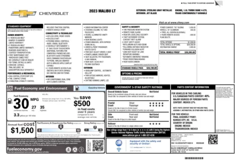 Another view of 2023 Chevrolet Malibu LT for sale in Kennesaw, GA at Grand Motorcars Kennesaw