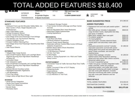 Another view of 2022 Ram 1500 TRX for sale in Kennesaw, GA at Grand Motorcars Kennesaw
