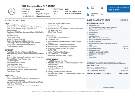 Another view of 2022 Mercedes-Benz GLB 250 for sale in Kennesaw, GA at Grand Motorcars Kennesaw