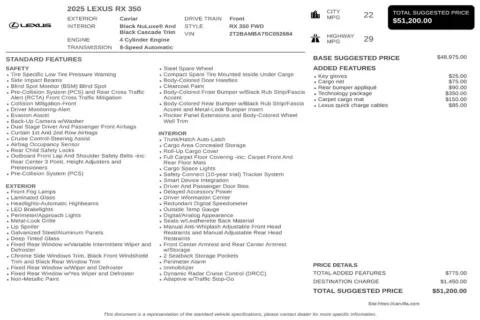 Another view of 2025 Lexus RX 350 for sale in Kennesaw, GA at Grand Motorcars Kennesaw