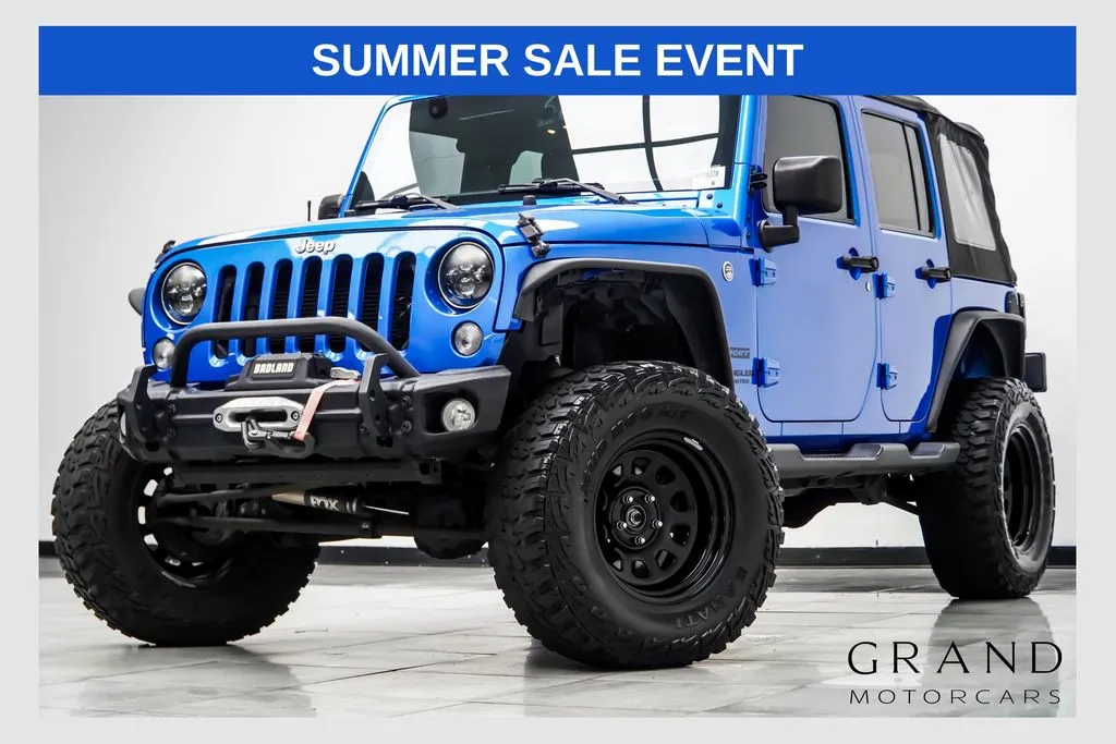 Blue 2016 Jeep Wrangler Unlimited Sport for sale in Kennesaw, GA