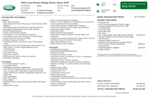 Another view of 2022 Land Rover Range Rover Sport SVR for sale in Kennesaw, GA at Grand Motorcars Kennesaw