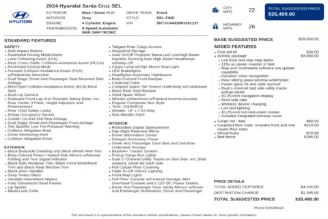 Another view of 2024 Hyundai Santa Cruz SEL for sale in Kennesaw, GA at Grand Motorcars Kennesaw