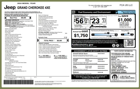 Another view of 2024 Jeep Grand Cherokee 4xe for sale in Kennesaw, GA at Grand Motorcars Kennesaw