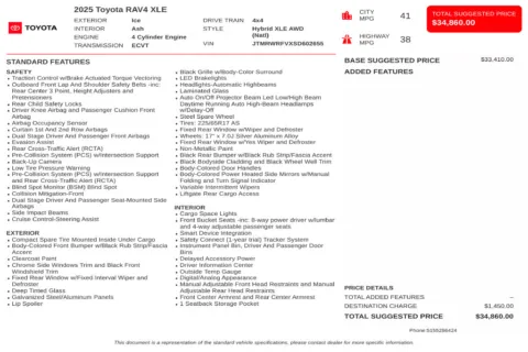 Another view of 2025 Toyota RAV4 Hybrid XLE for sale in Kennesaw, GA at Grand Motorcars Kennesaw