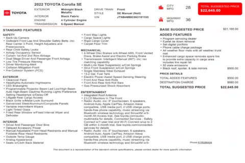 Another view of 2022 Toyota Corolla Hatchback SE for sale in Kennesaw, GA at Grand Motorcars Kennesaw