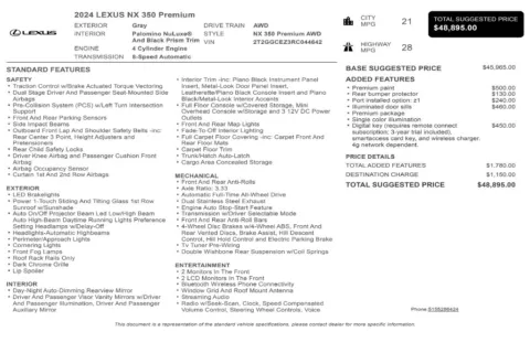 Another view of 2024 Lexus NX 350 Premium for sale in Kennesaw, GA at Grand Motorcars Kennesaw