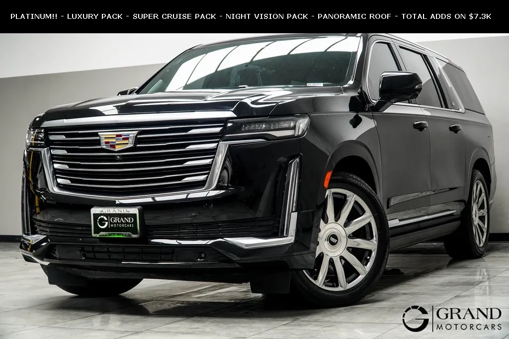 Black 2022 Cadillac Escalade ESV Premium Luxury Platinum for sale in Kennesaw, GA