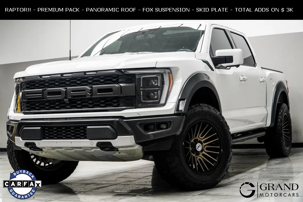 White 2023 Ford F-150 Raptor for sale in Kennesaw, GA