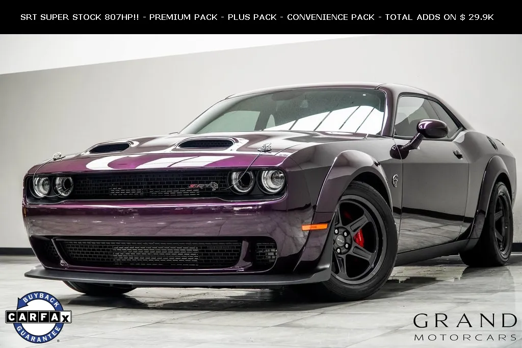 Purple 2021 Dodge Challenger SRT Super Stock for sale in Kennesaw, GA