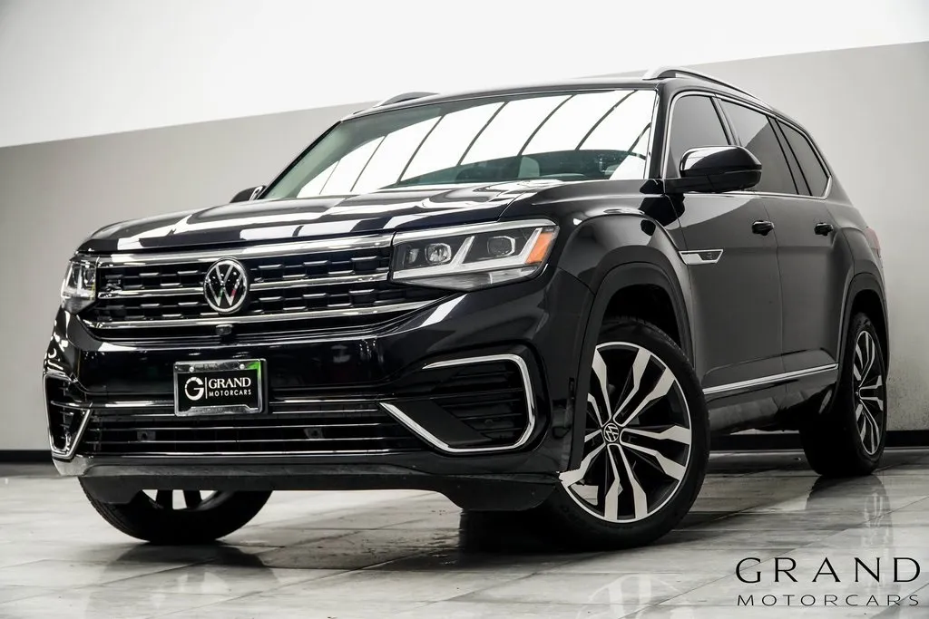 Black 2022 Volkswagen Atlas 3.6L V6 SEL Premium R-Line for sale in Kennesaw, GA