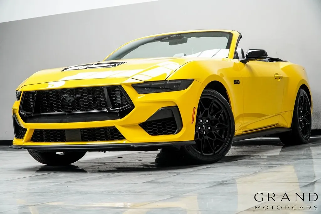Yellow 2024 Ford Mustang GT Premium for sale in Kennesaw, GA