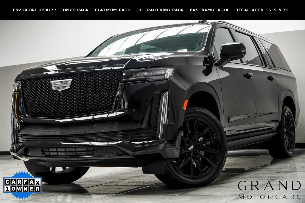 Black 2024 Cadillac Escalade ESV Sport Platinum for sale in Kennesaw, GA