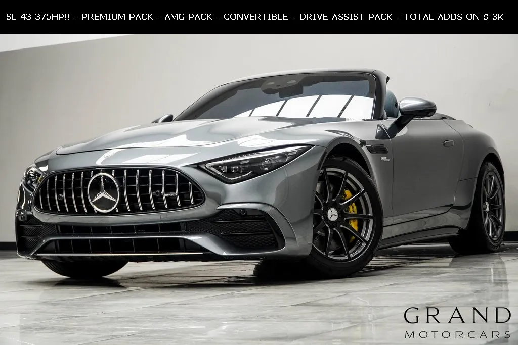 Gray 2024 Mercedes-Benz SL-Class SL 43 AMG for sale in Kennesaw, GA