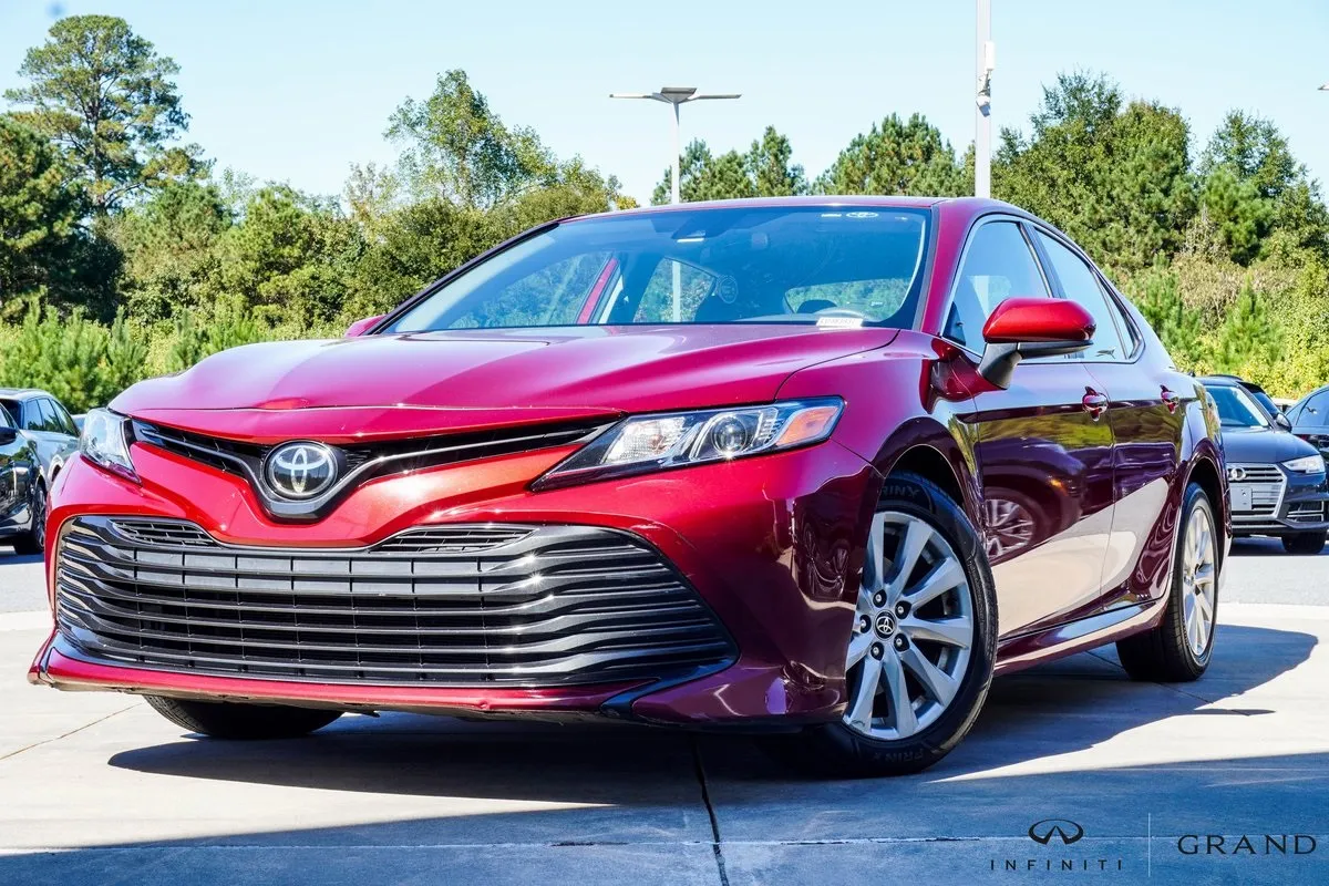 Red 2020 Toyota Camry LE for sale in Macon, GA