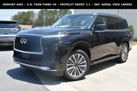Black 2025 INFINITI QX80 SENSORY for sale in Macon, GA