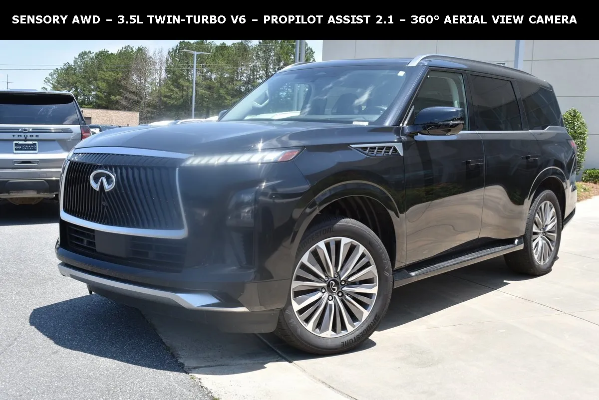 Black 2025 INFINITI QX80 SENSORY for sale in Macon, GA