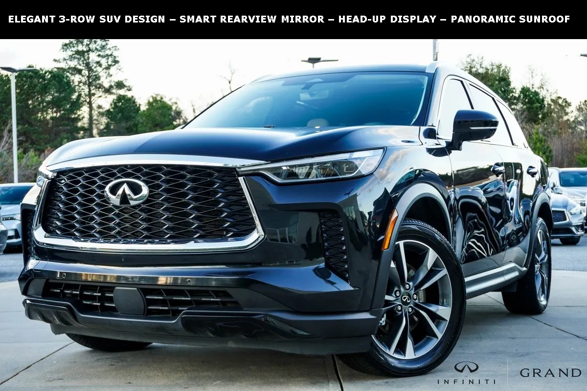 Black 2023 INFINITI QX60 LUXE for sale in Macon, GA