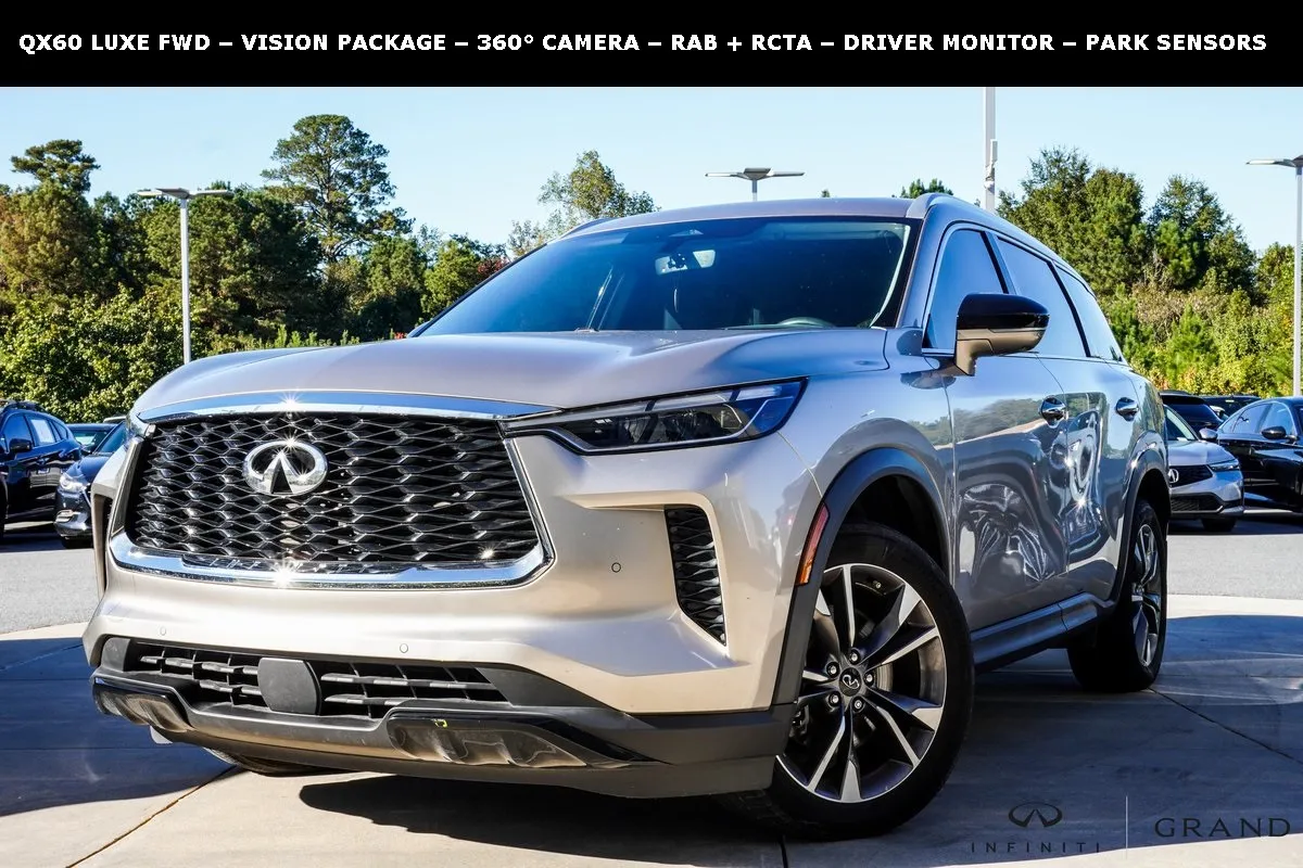 Silver 2023 INFINITI QX60 LUXE for sale in Macon, GA