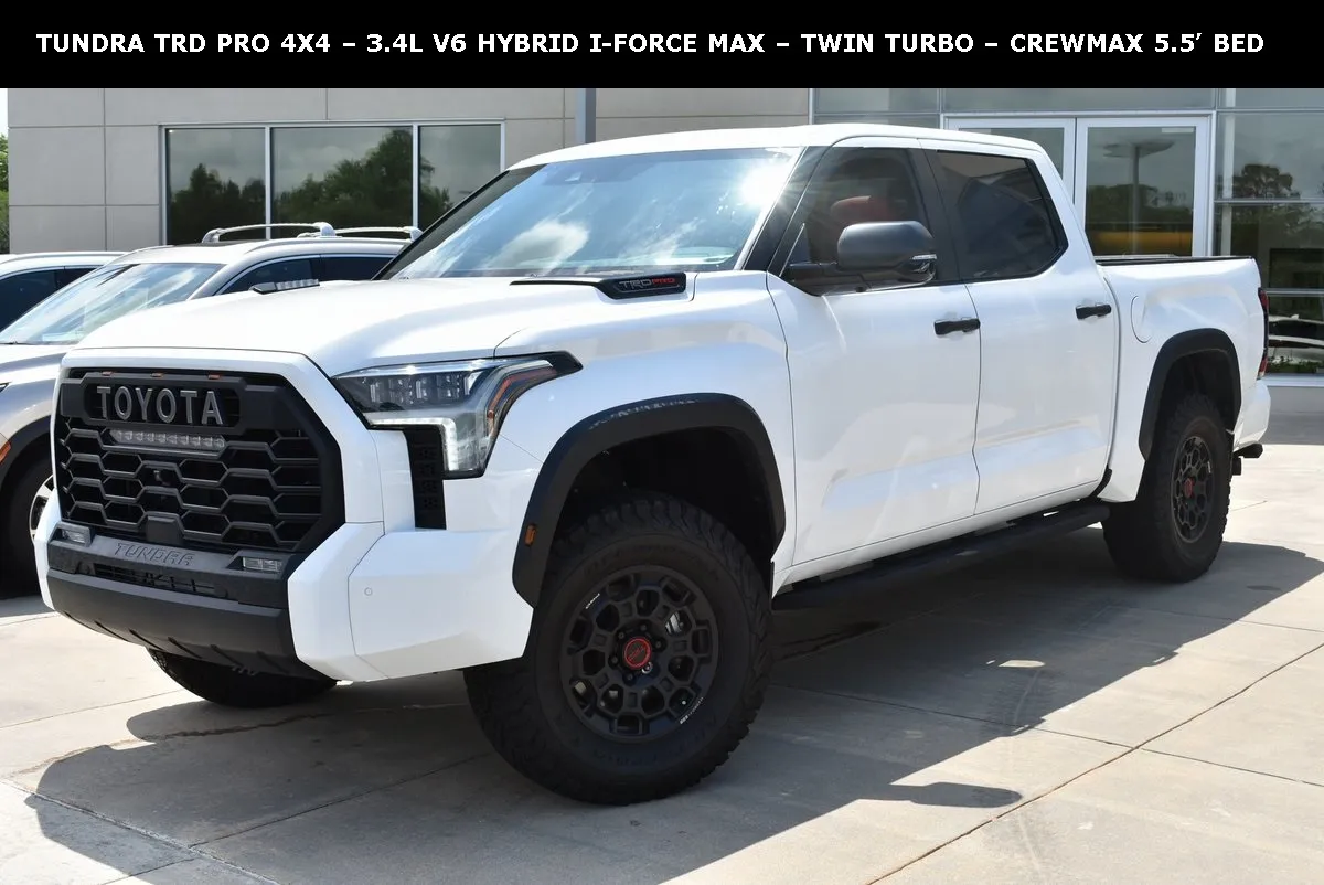 White 2024 Toyota Tundra Hybrid TRD Pro for sale in Macon, GA